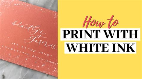 how to print in white ink and the future of color printing